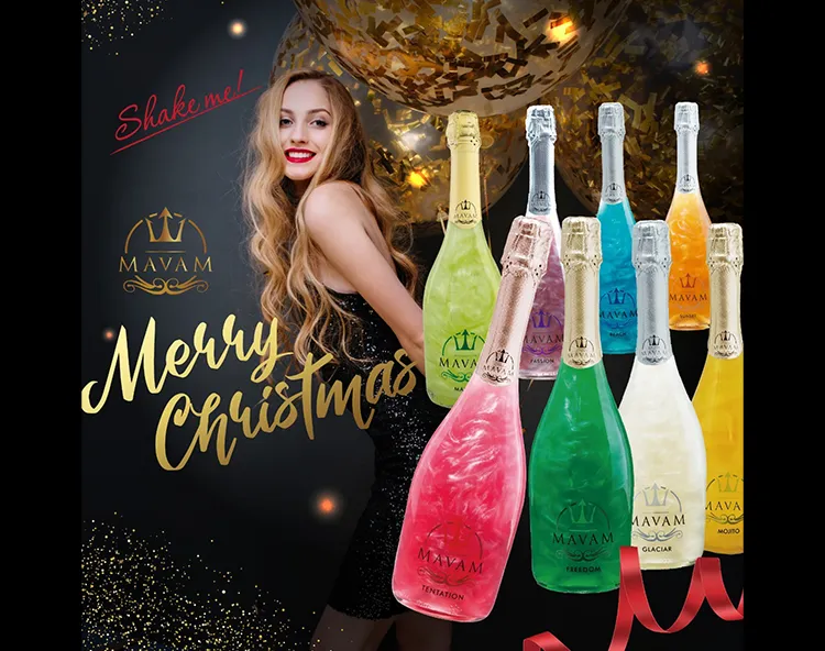 COLLET OFFICIAL BARのキラキラと8色に光るスパークリングワイン