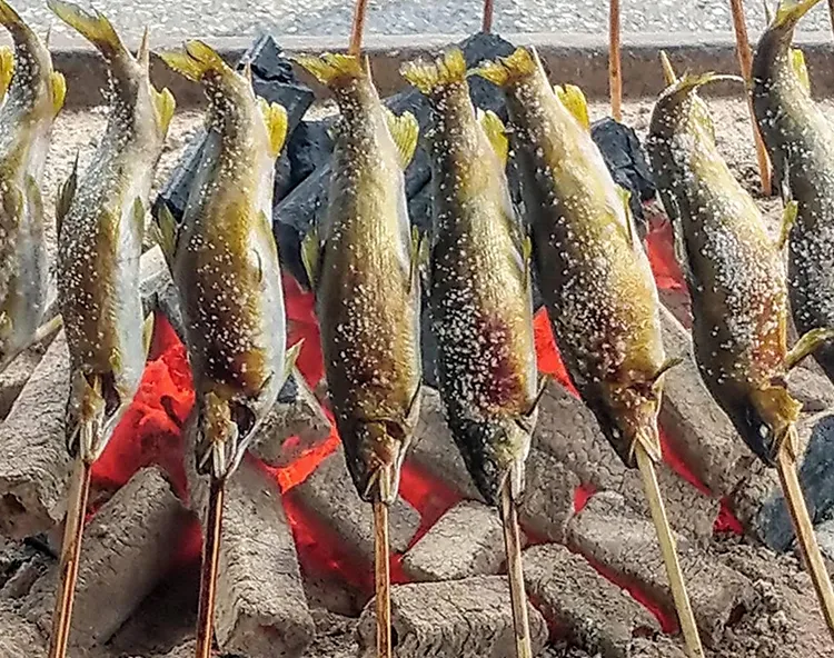 いろり茶屋火処 あゆ塩焼き