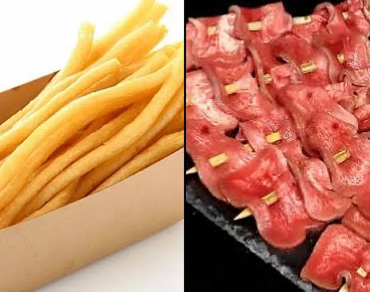 ハリウッドガーデン ロングポテト・牛タン