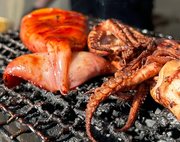 食堂新 イカ焼き