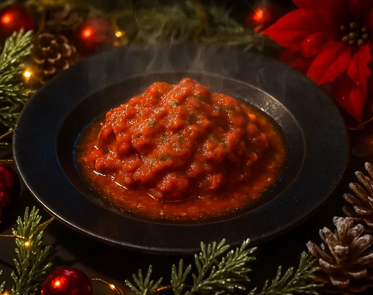 肉ビル六本木 牛タントマト煮込み-バケットを添え